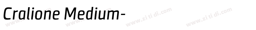 Cralione Medium字体转换